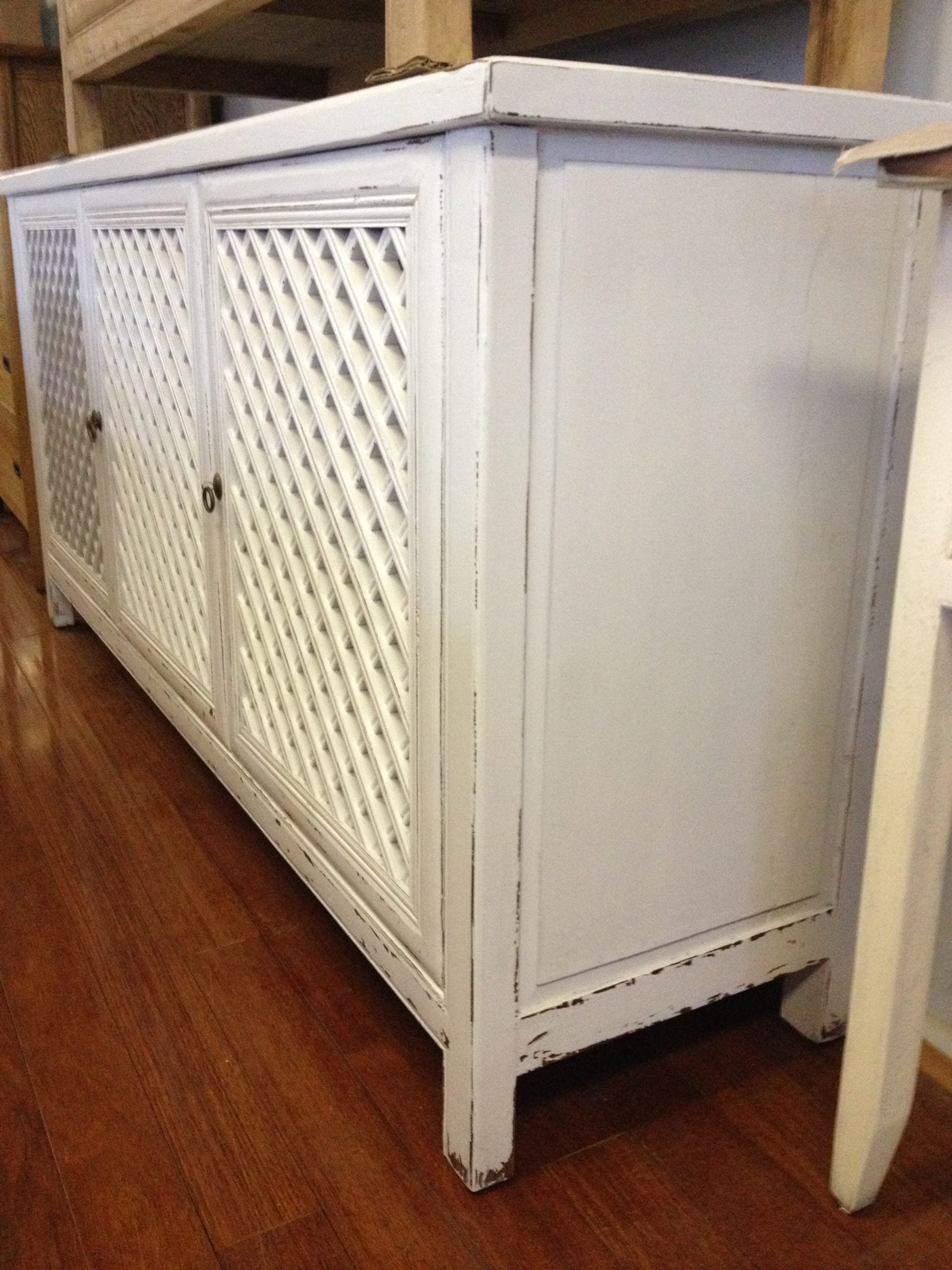 MF Raffles Recycled Elm Timber 4 Door Buffet