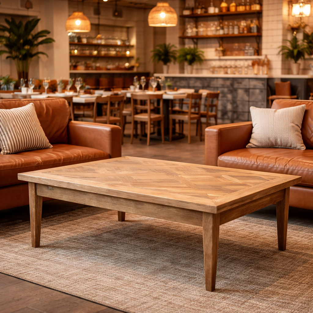 MF Casablanca Recycled Elm Timber Coffee Table