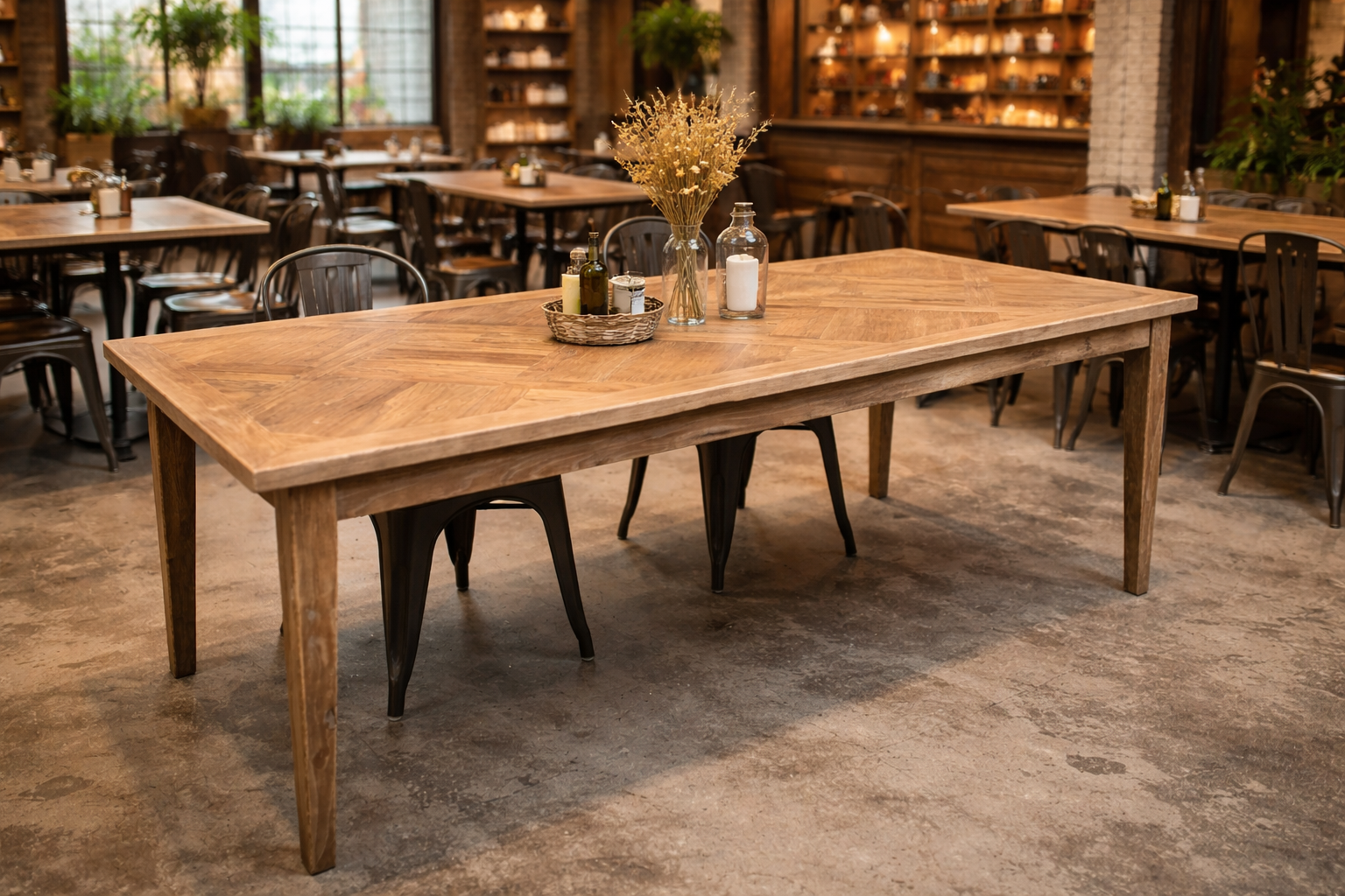 MF Casablanca Recycled Elm Timber Dining Table