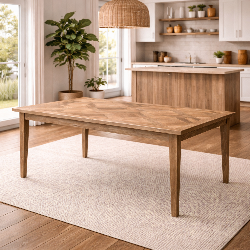 MF Casablanca Recycled Elm Timber Dining Table