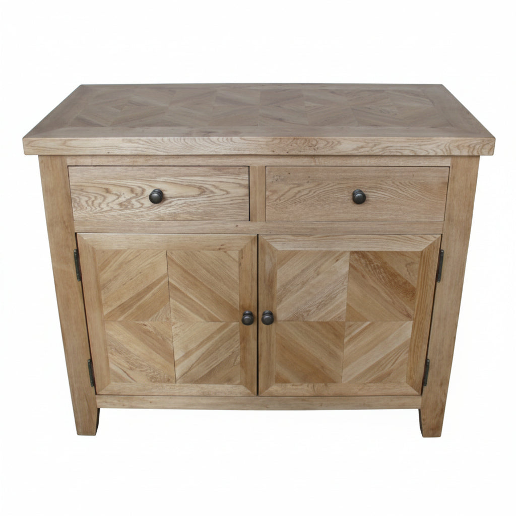 MF Queens Solid Timber 2 Drawer 2 Door Storage Cabinet
