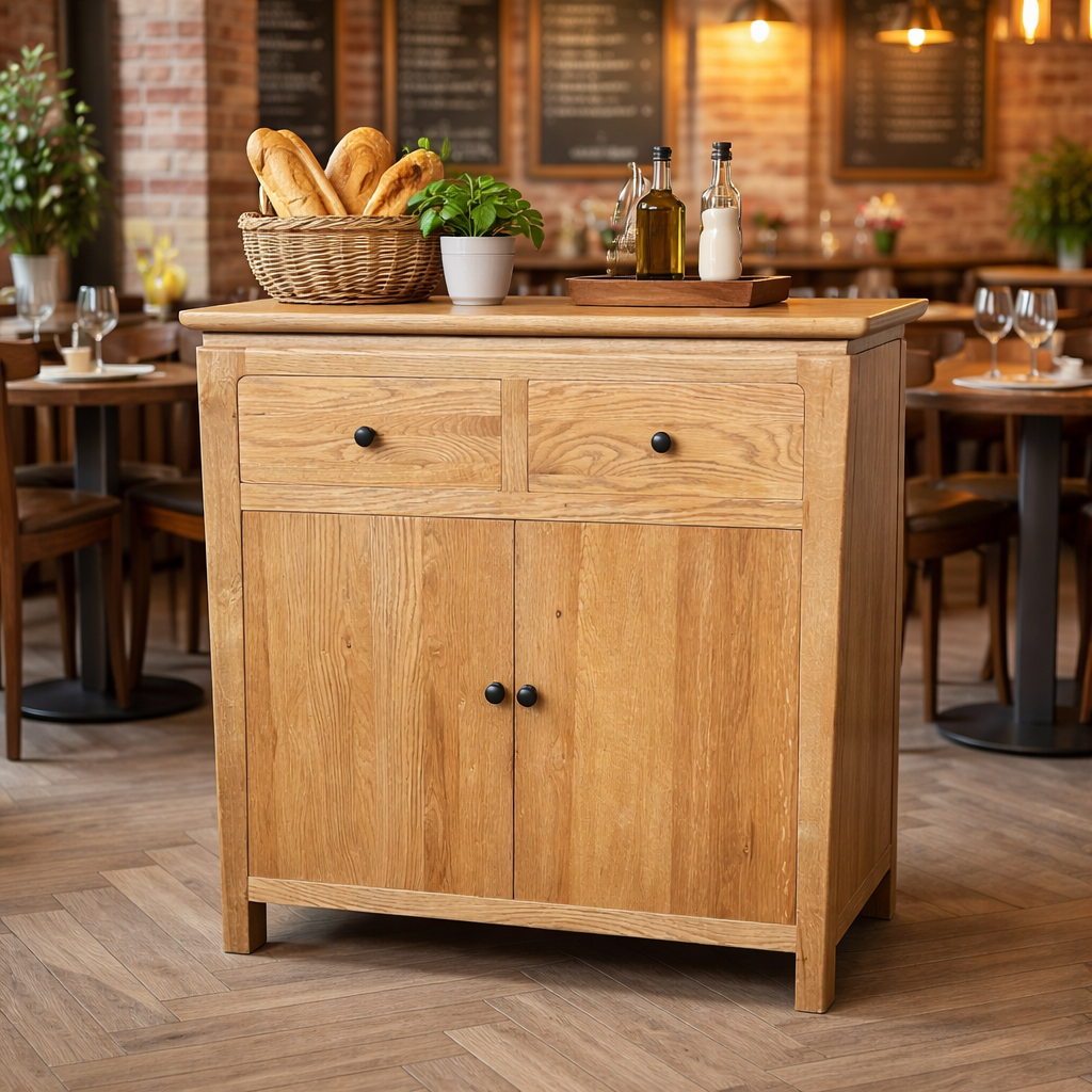 MF Crown Solid Timber 2 Drawer 2 Door Cabinet