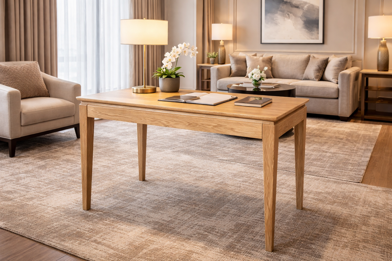 MF Crown Solid Timber Home Office Desk