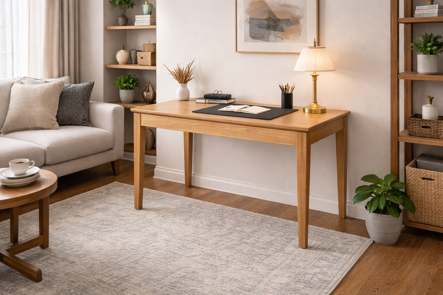 MF Crown Solid Timber Home Office Desk
