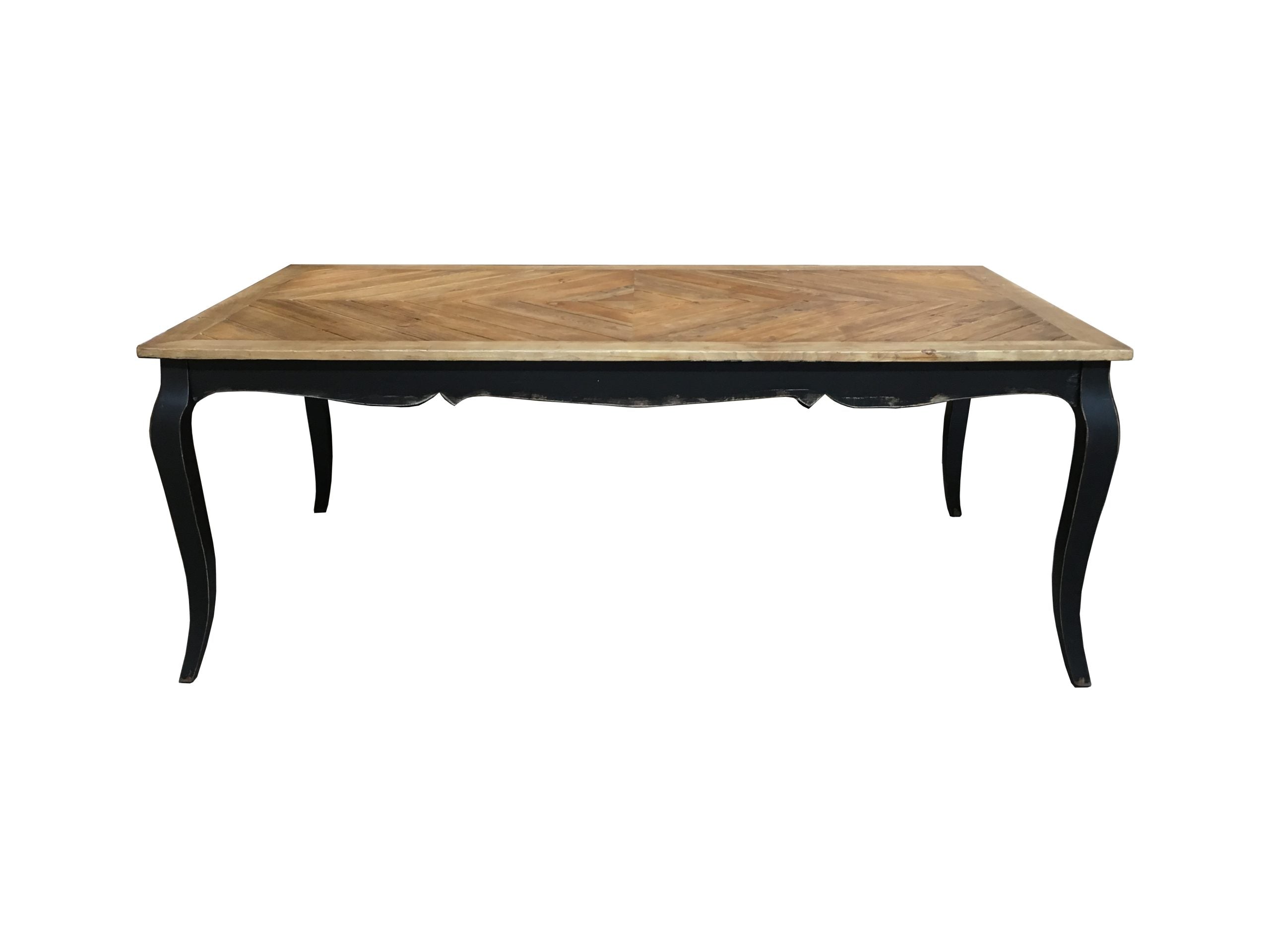 MF Regency Recycled Timber Diamond Pattern Top Dining Table