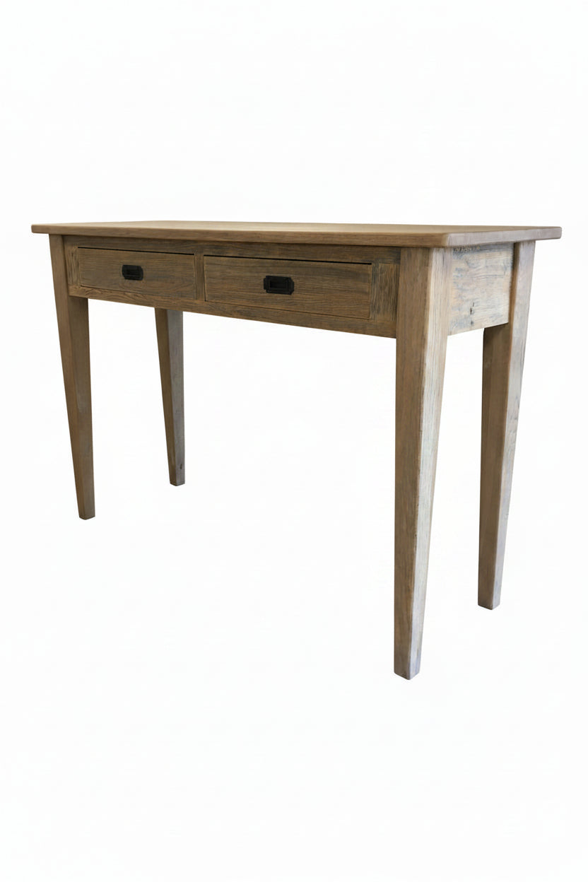 MF Hampton Solid Timber 2 Drawer Hall Table