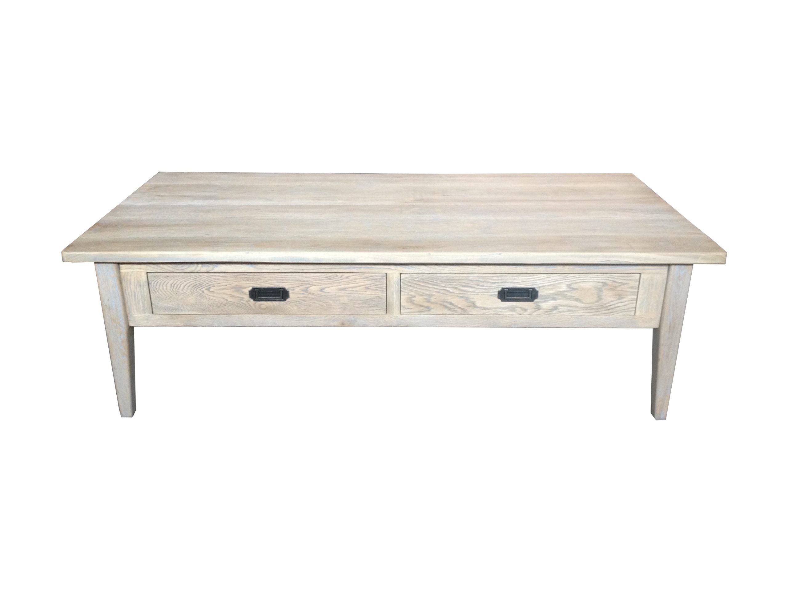 MF Hampton Solid Timber 2 Drawer Coffee Table