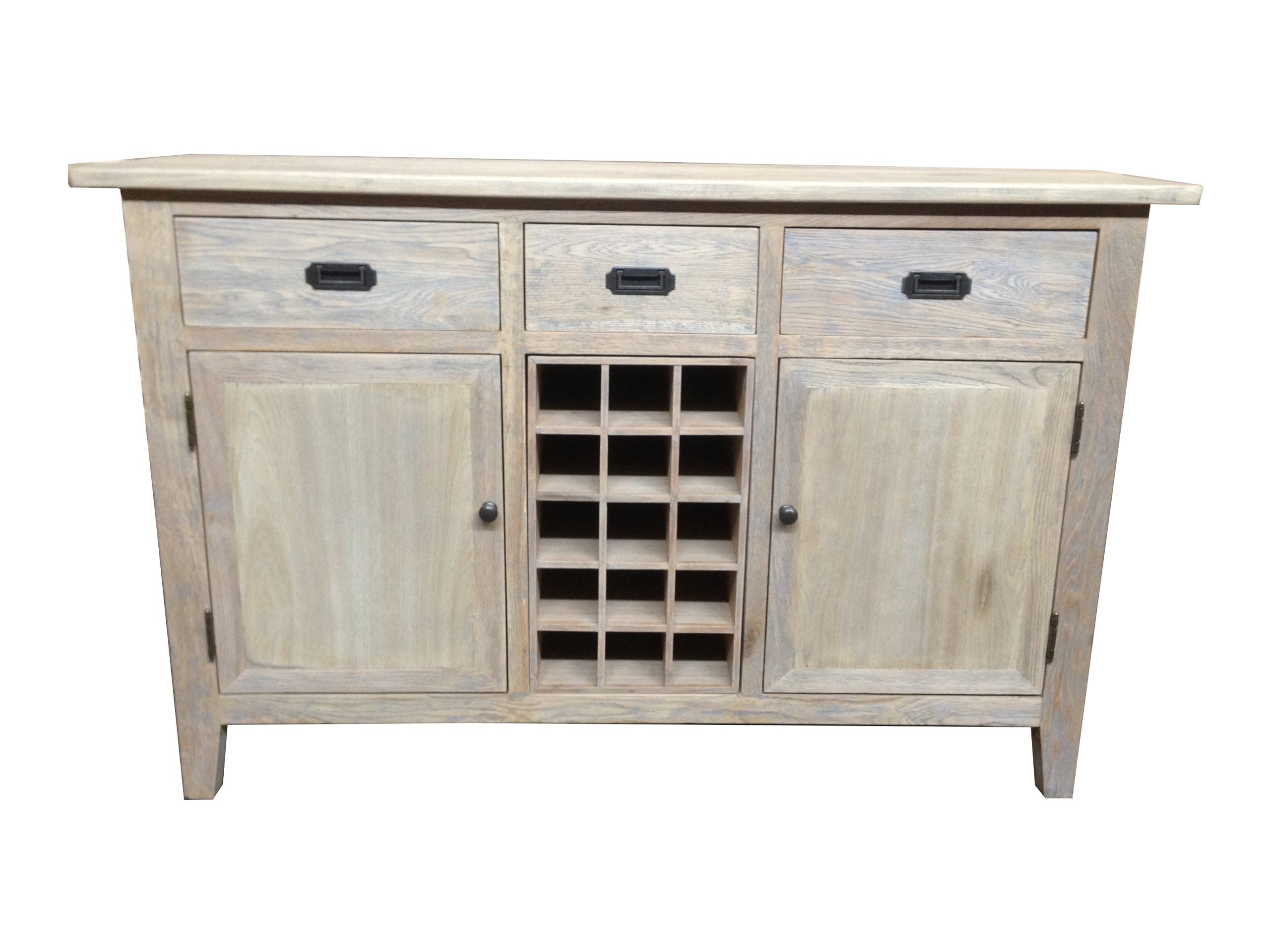 MF Hampton Solid Timber Sideboard with 15 Bottle Holder