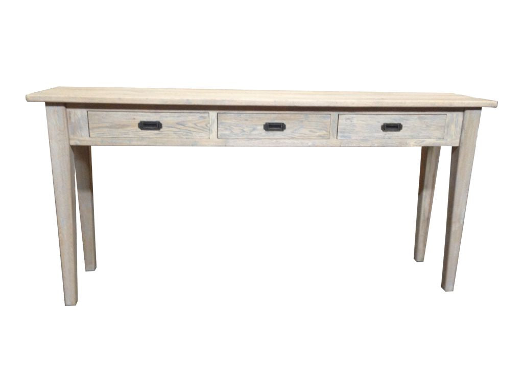 MF Hampton Solid Timber 3 Drawer Hall Table