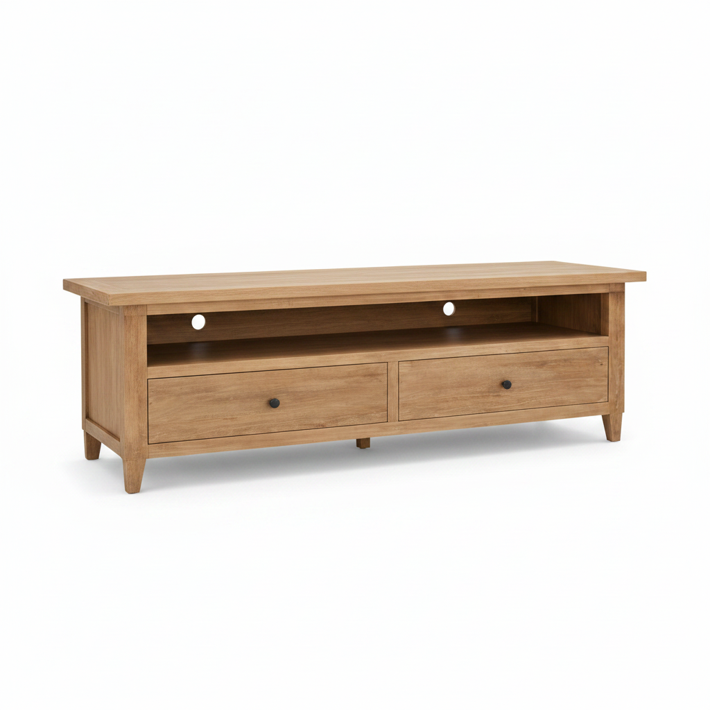 MF Morocco Recycled Timber TV Unit with Drawers & Niche