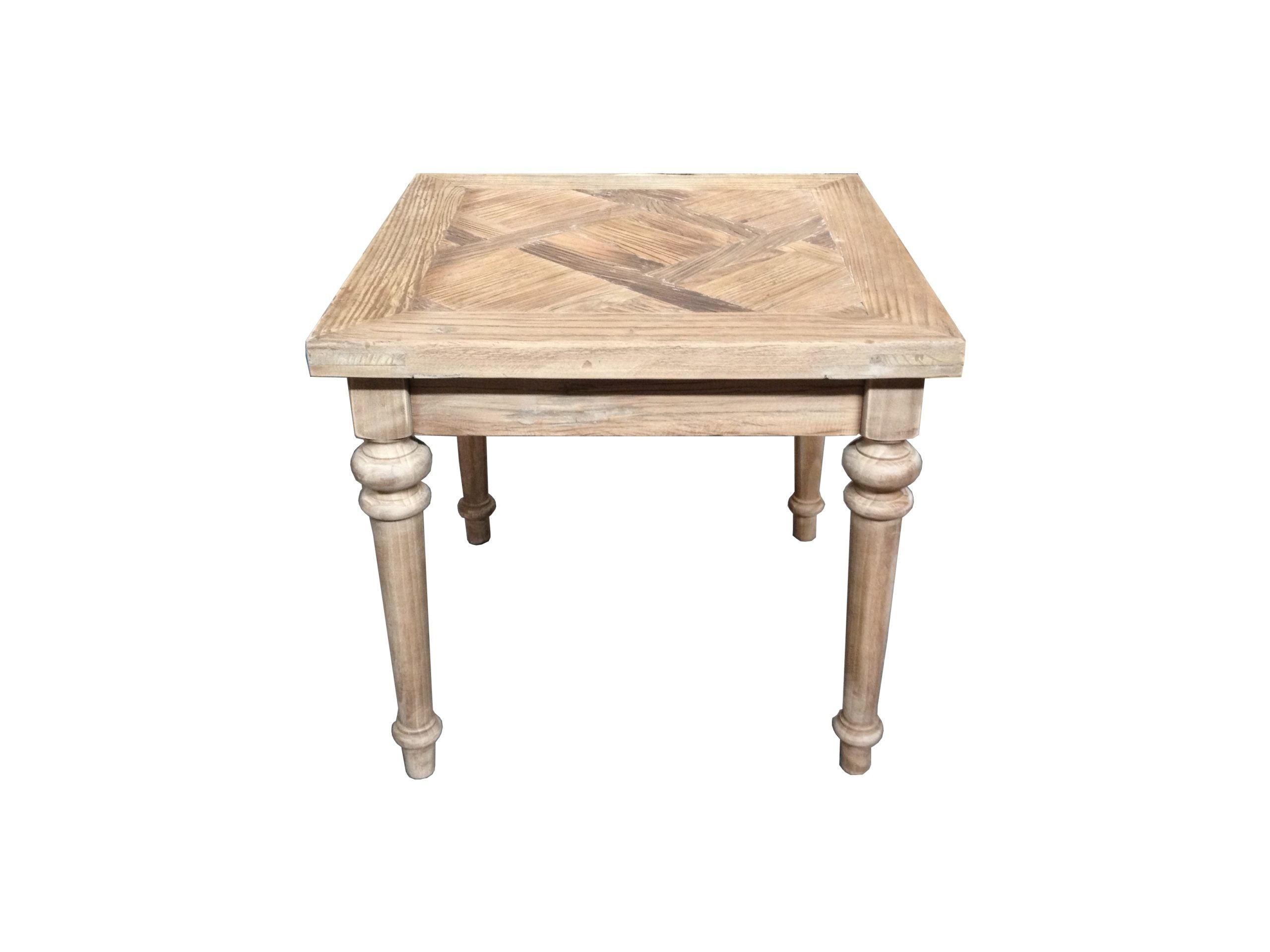 MF Morocco Recycled Elm Timber Colonial Style Lamp Table