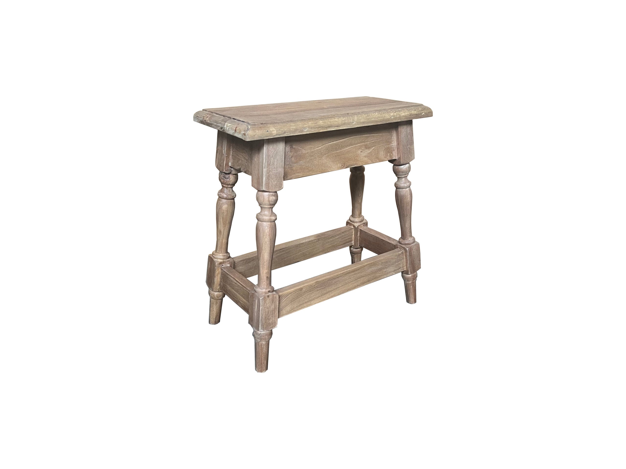 MF Charles Solid Recycled Timber Dining Stool