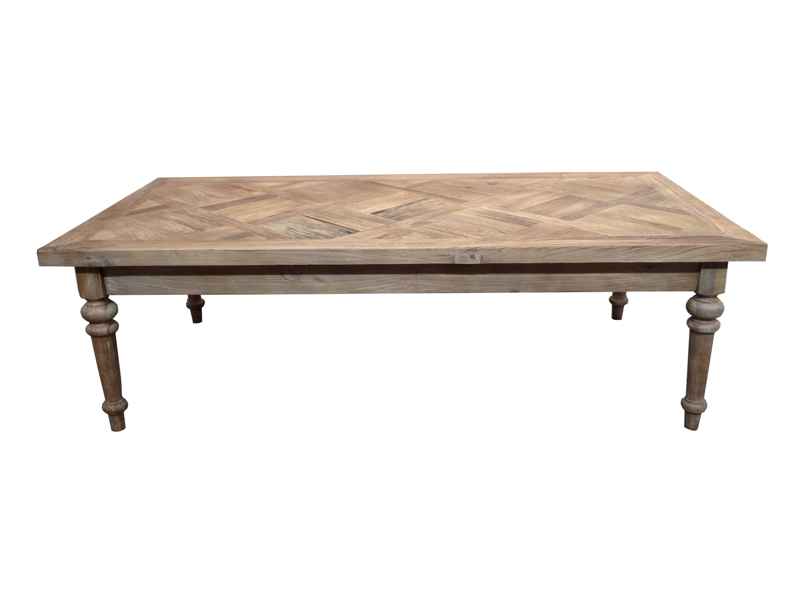 MF Morocco Recycled Elm Timber Colonial Leg Coffee Table