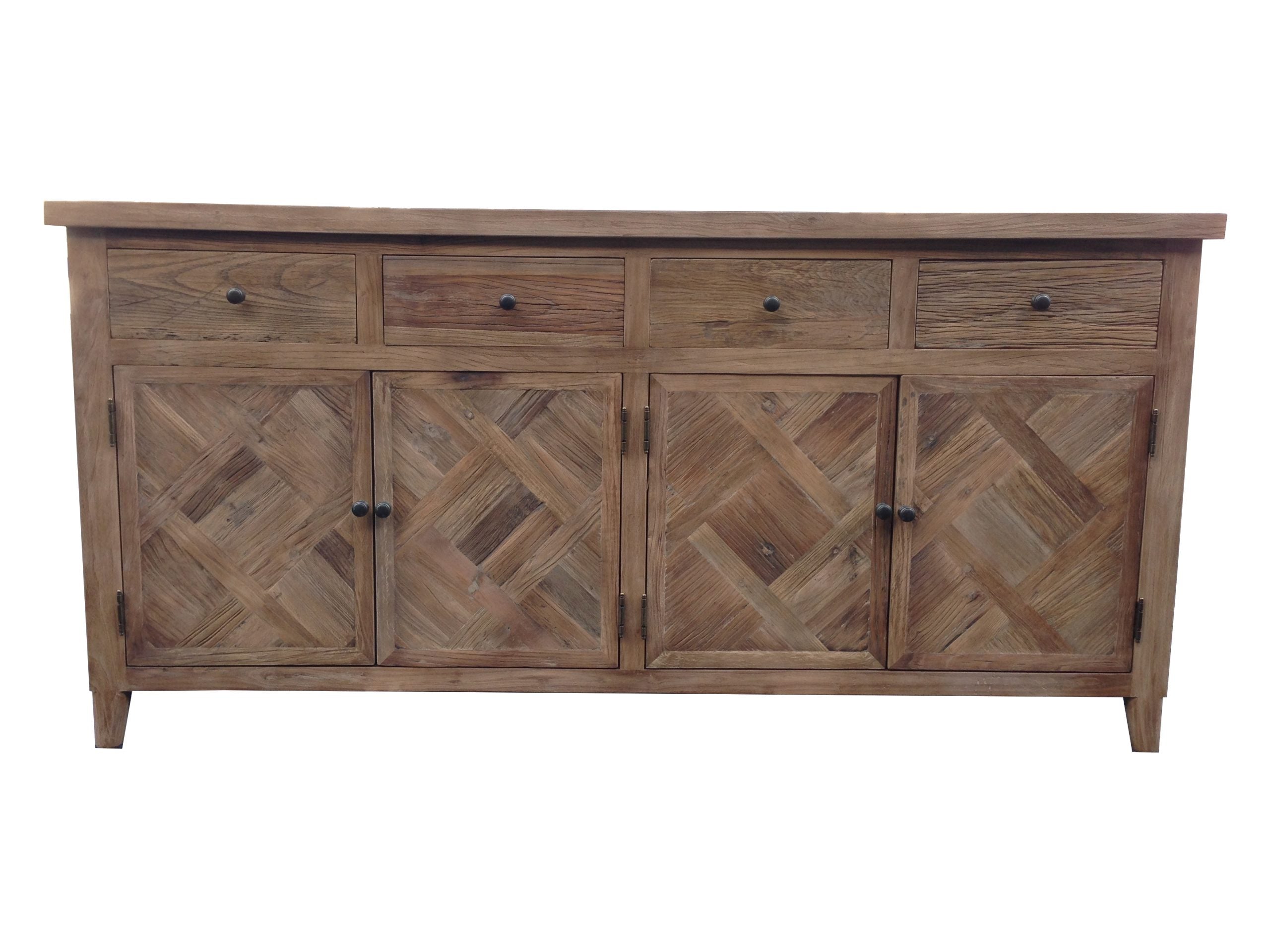 MF Morocco Recycled Elm Timber 4 Door 4 Drawer Buffet