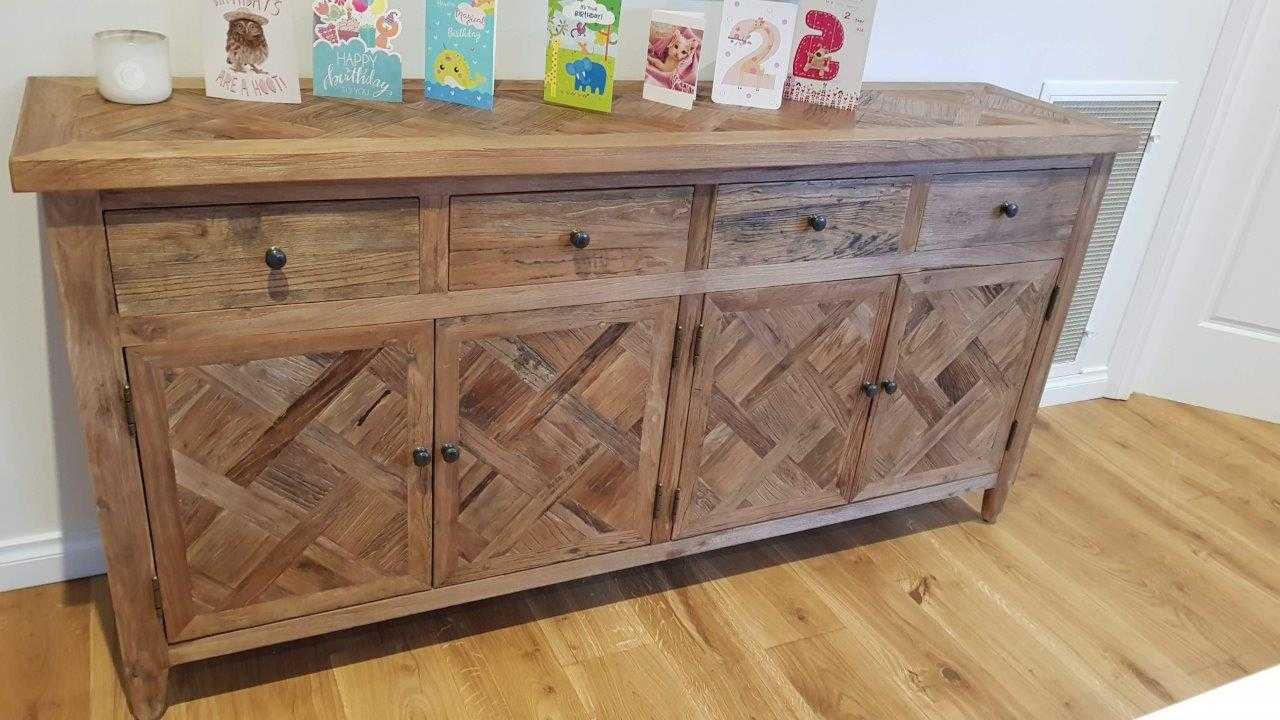 MF Morocco Recycled Elm Timber 4 Door 4 Drawer Buffet