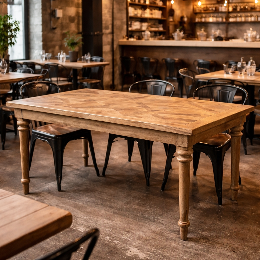 MF Morocco Recycled Elm Timber Dining Table