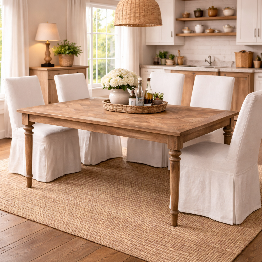 MF Morocco Recycled Elm Timber Dining Table