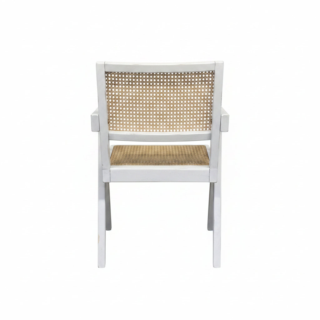 MF Pier Solid Timber Frame with Rattan Armchair