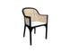 MF Selina Natural Rattan Fabric Upholstered Dining Armchair