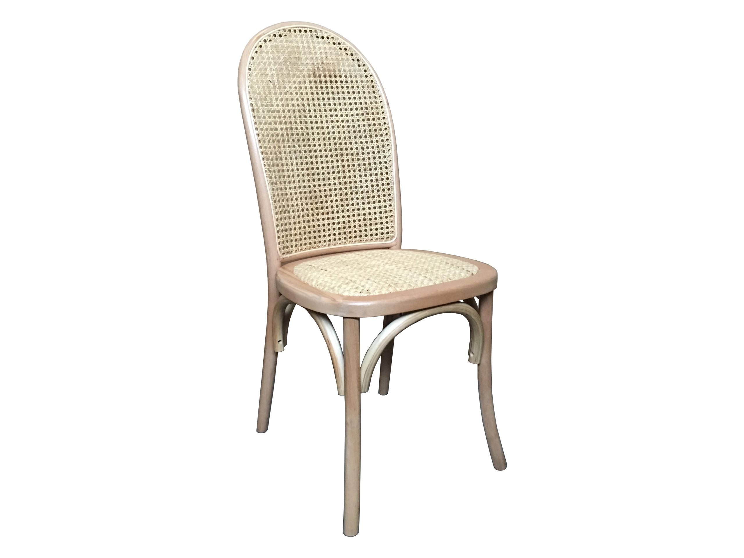 MF Tropez Beechwood Frame Rattan Seat Dining Chair