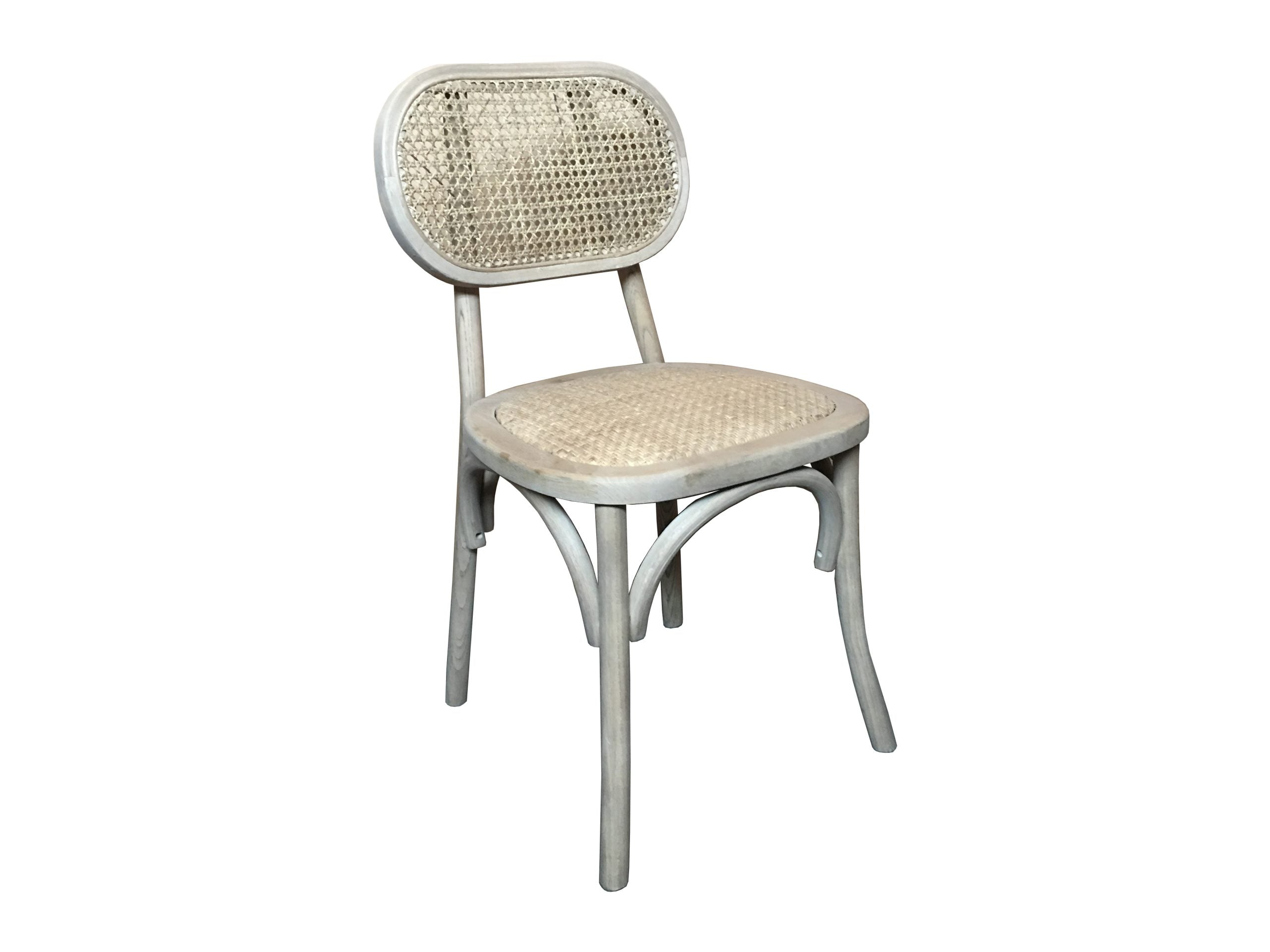 MF Grey Bahamas Rattan Back & Seat Dining Chair