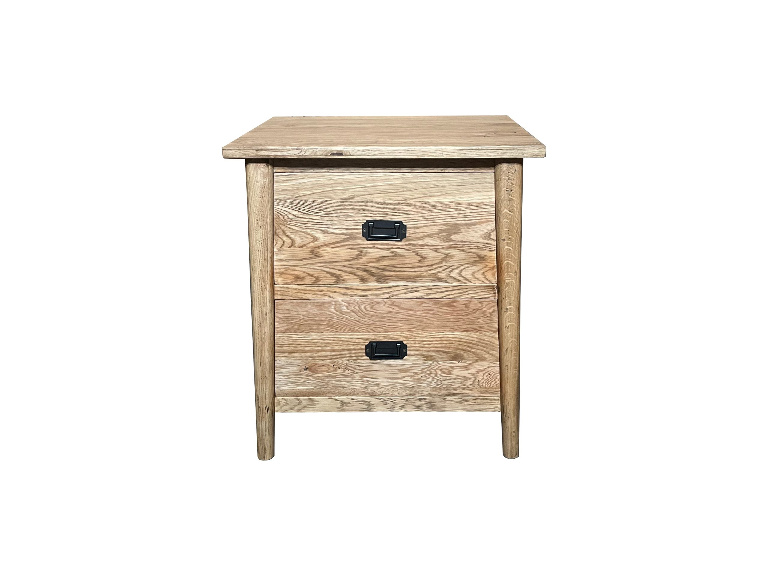 MF Tiffany Solid Timber 2 Drawer Bedside Table