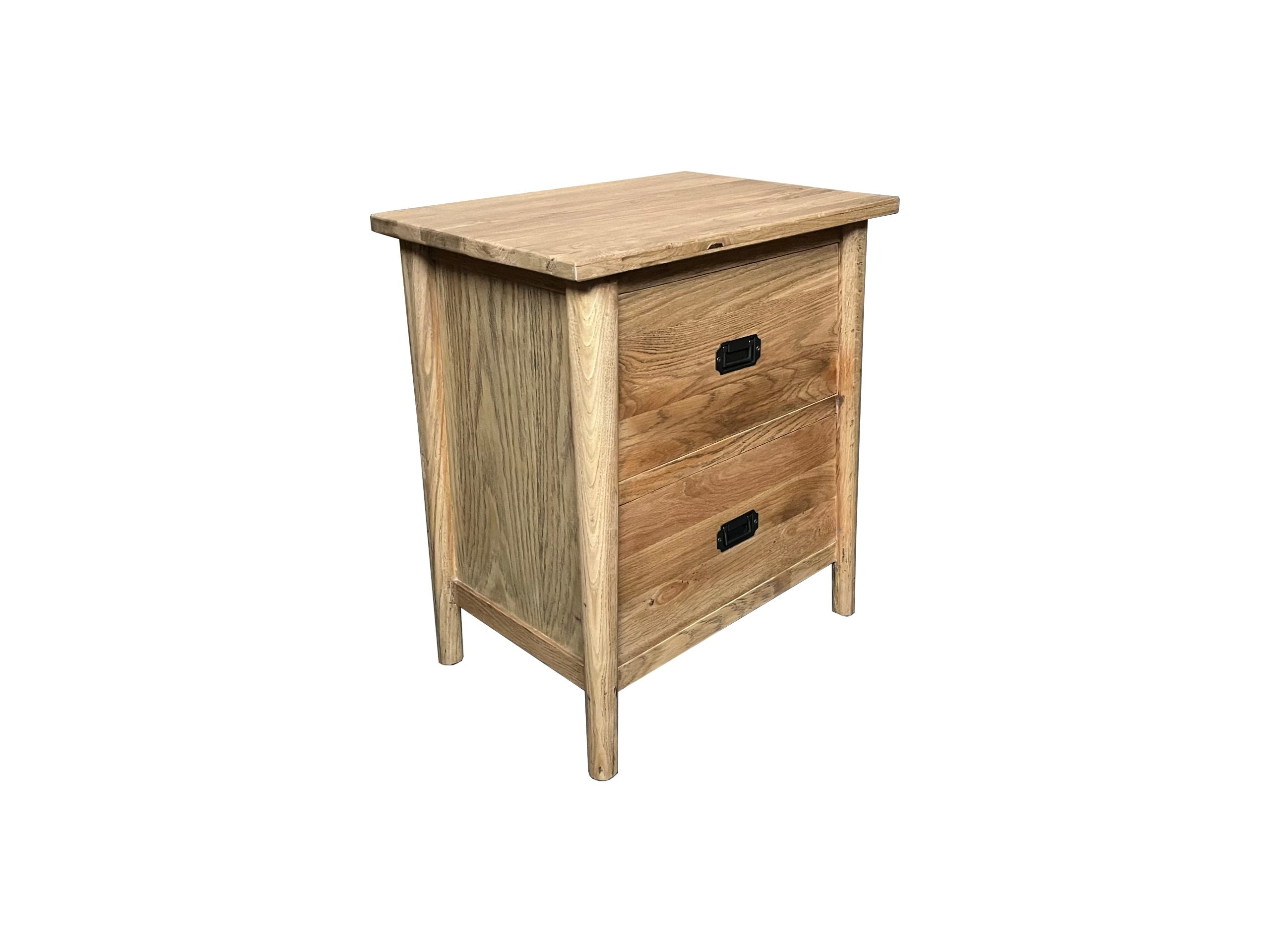 MF Tiffany Solid Timber 2 Drawer Bedside Table