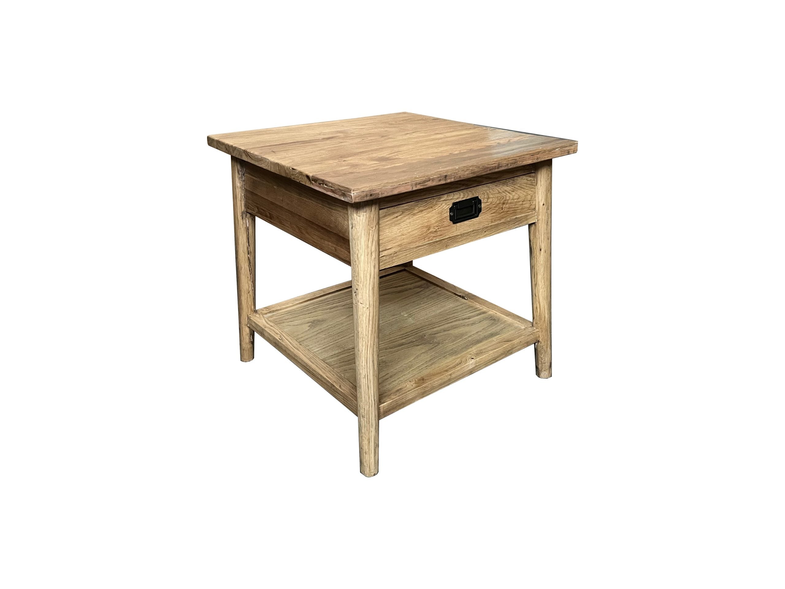 MF Tiffany Solid Timber 1 Drawer Lamp Table