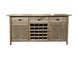 MF Tiffany Solid Timber 3 Drawer 2 Door Sideboard with Bottle Rack