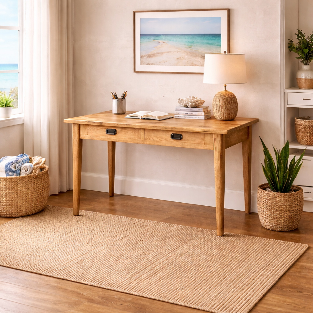 MF Tiffany Solid Timber 2 Drawer Console Table or Desk