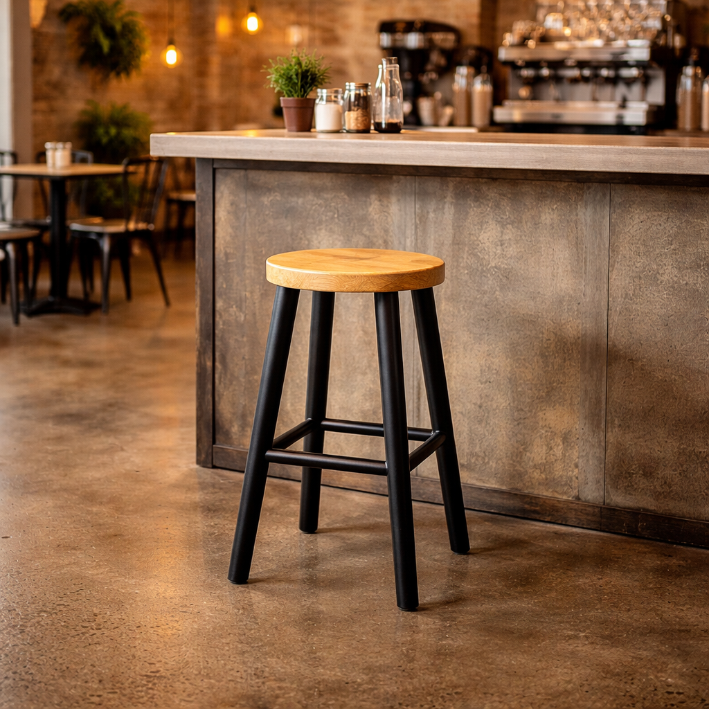 MF Tiffny Solid Timber Bar and Counter Stool
