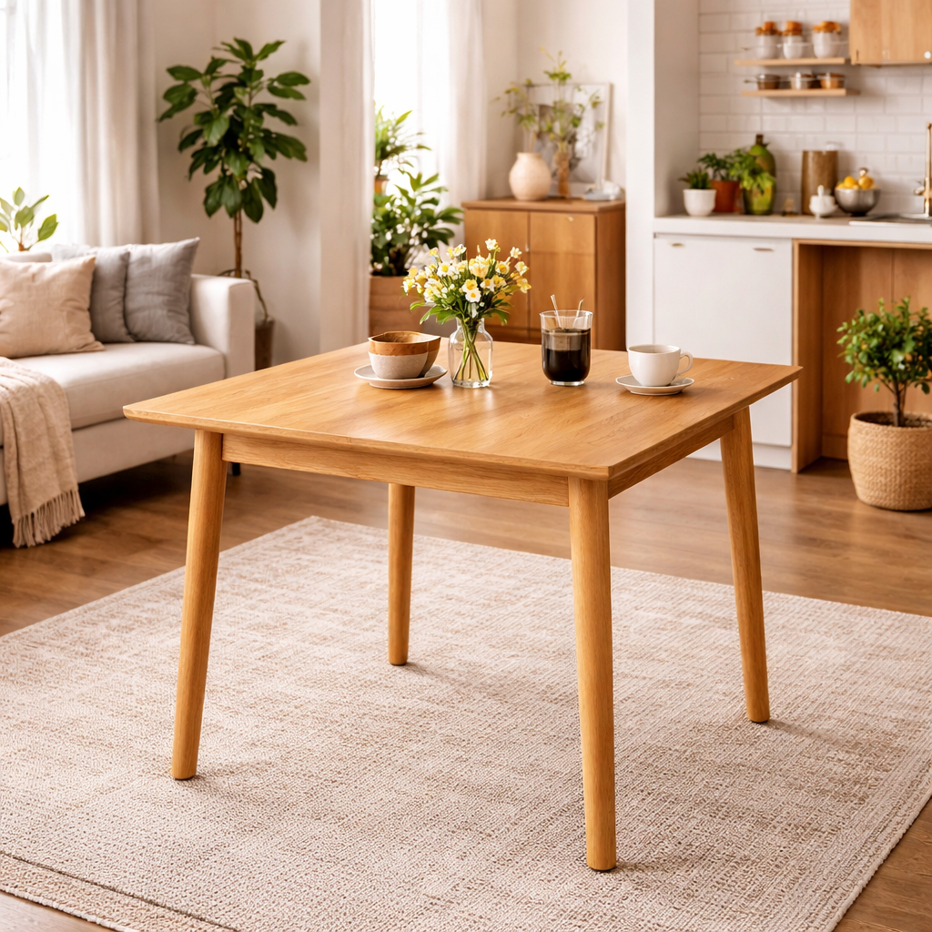 MF Tiffany Solid Timber Square Dining Table