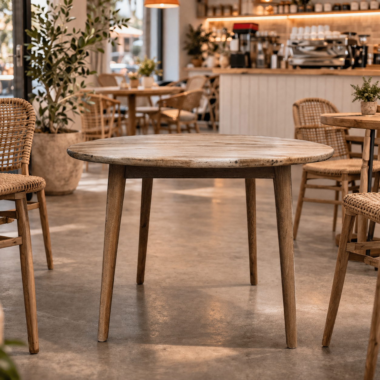MF Tiffany Solid Timber Round Dining Table