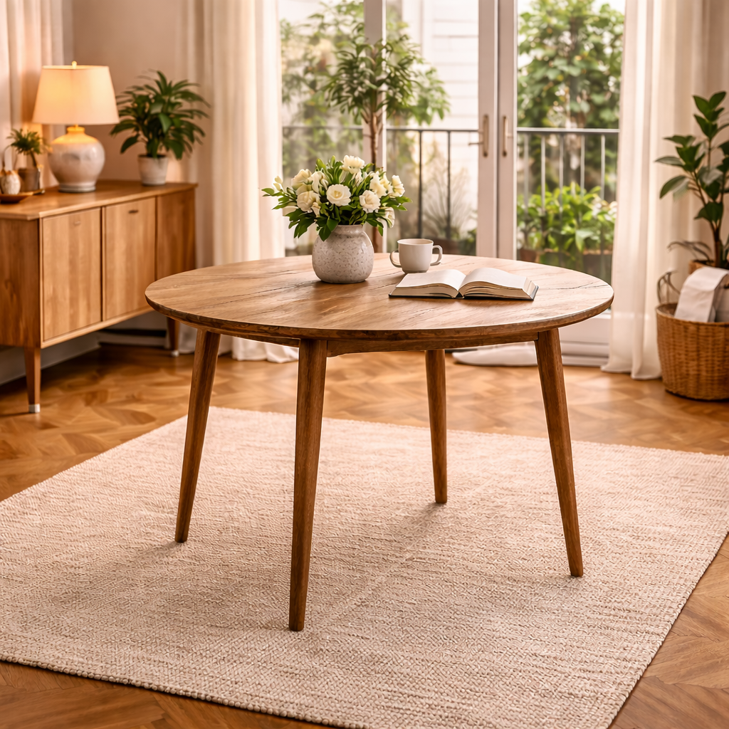 MF Tiffany Solid Timber Round Dining Table