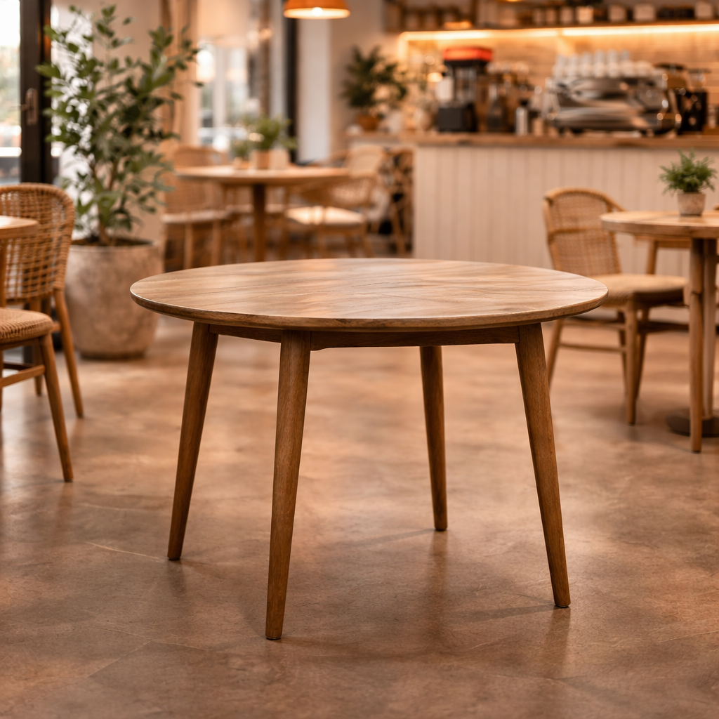 MF Tiffany Solid Timber Round Dining Table