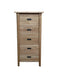 MF Tiffany Solid Timber 5 Drawer Skinny Tallboy
