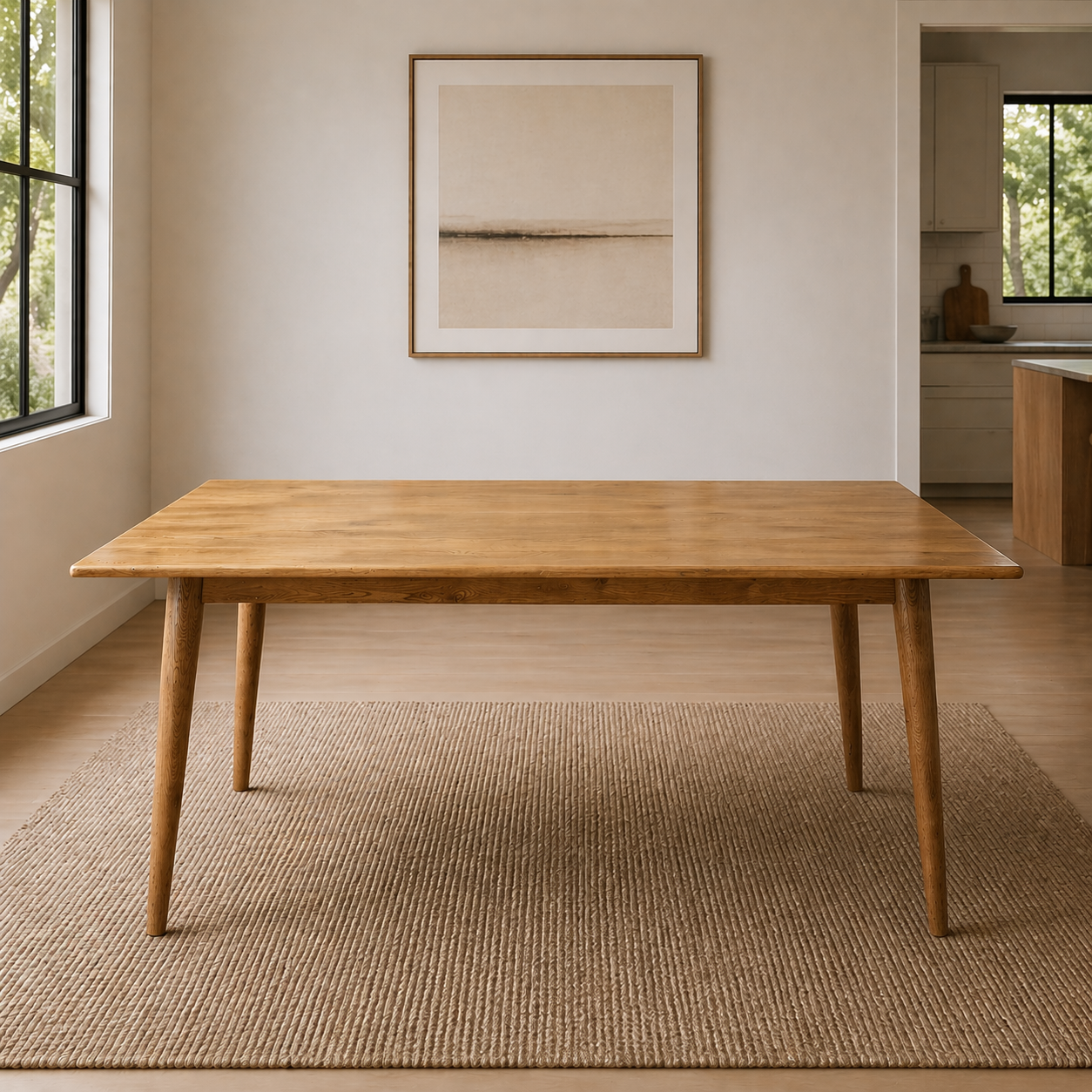 MF Tiffany Solid Timber Scandinavian Style Dining Table