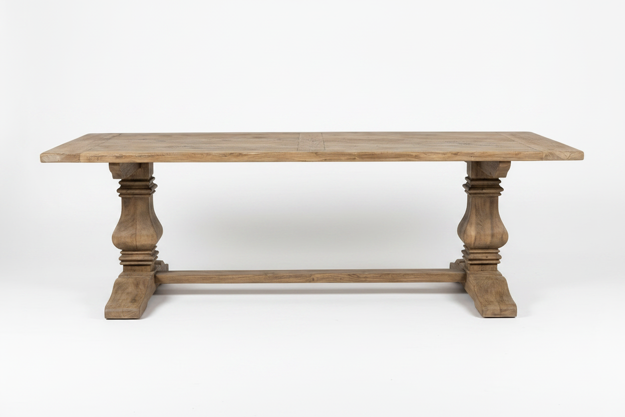 MF Mulhouse Recycled Elm Timber Dining Table 200cm