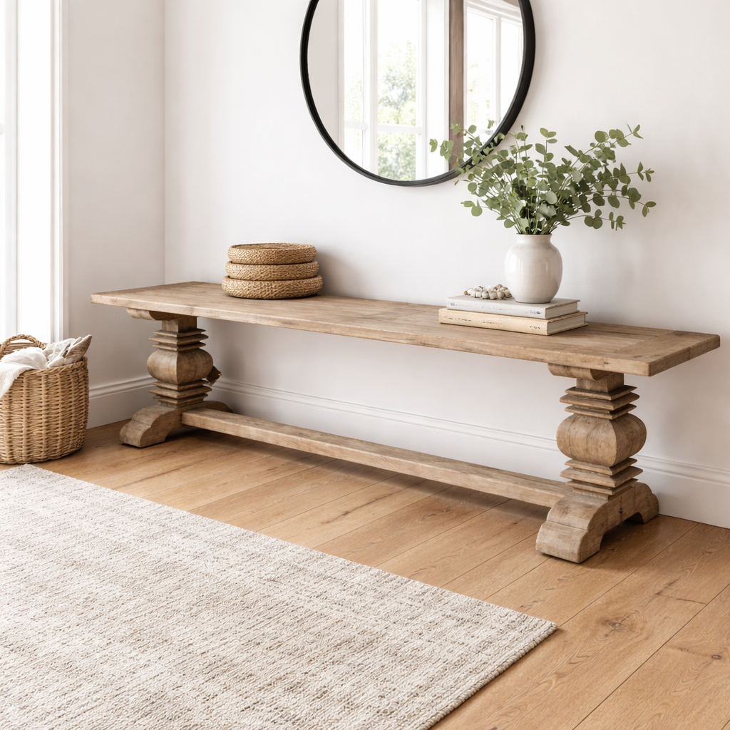 MF Mulhouse Recycled Elm Timber Dining Bench