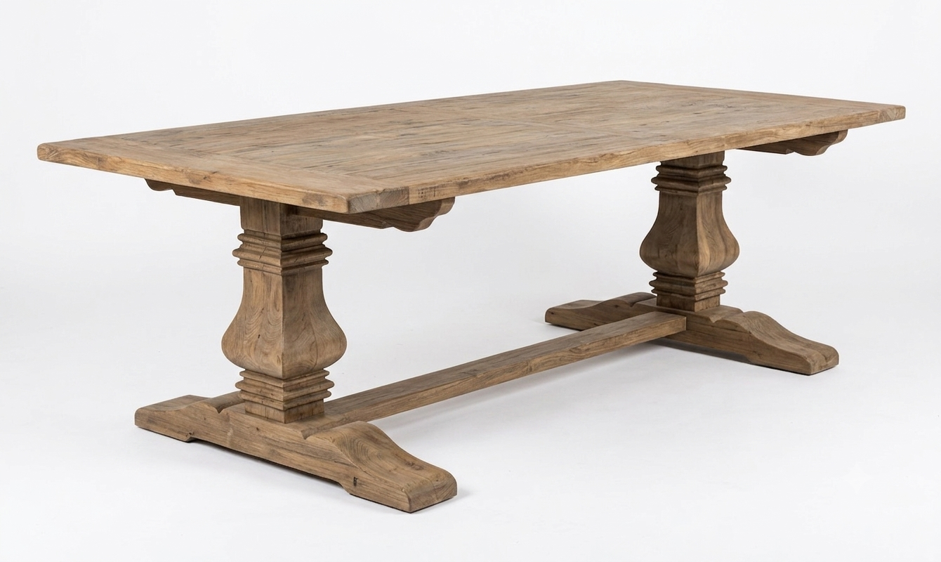 MF Mulhouse Recycled Elm Timber Dining Table 245cm
