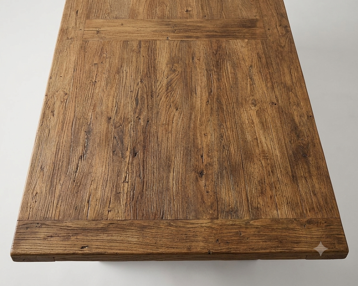 MF Mulhouse Recycled Elm Timber Dining Table 300cm