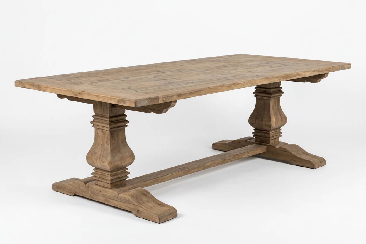 MF Mulhouse Recycled Elm Timber Dining Table 300cm