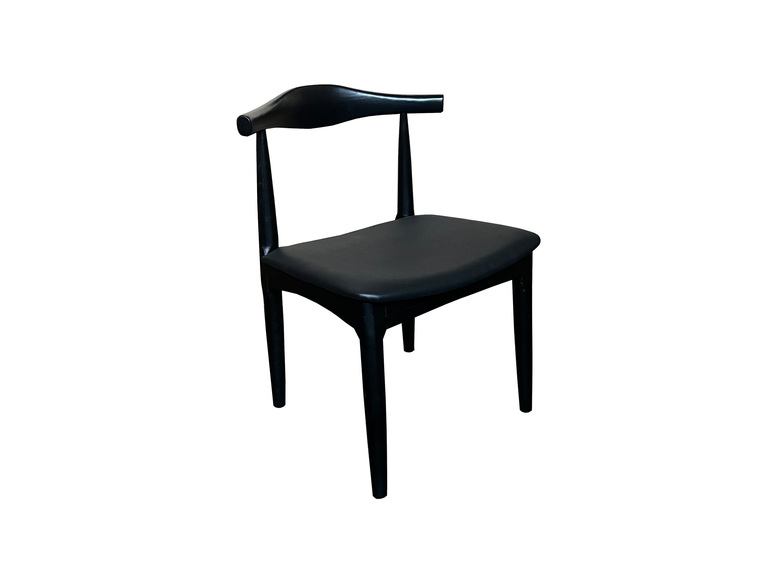 MF Replica Timber Frame PU Leather Seat Dining Elbow Chair