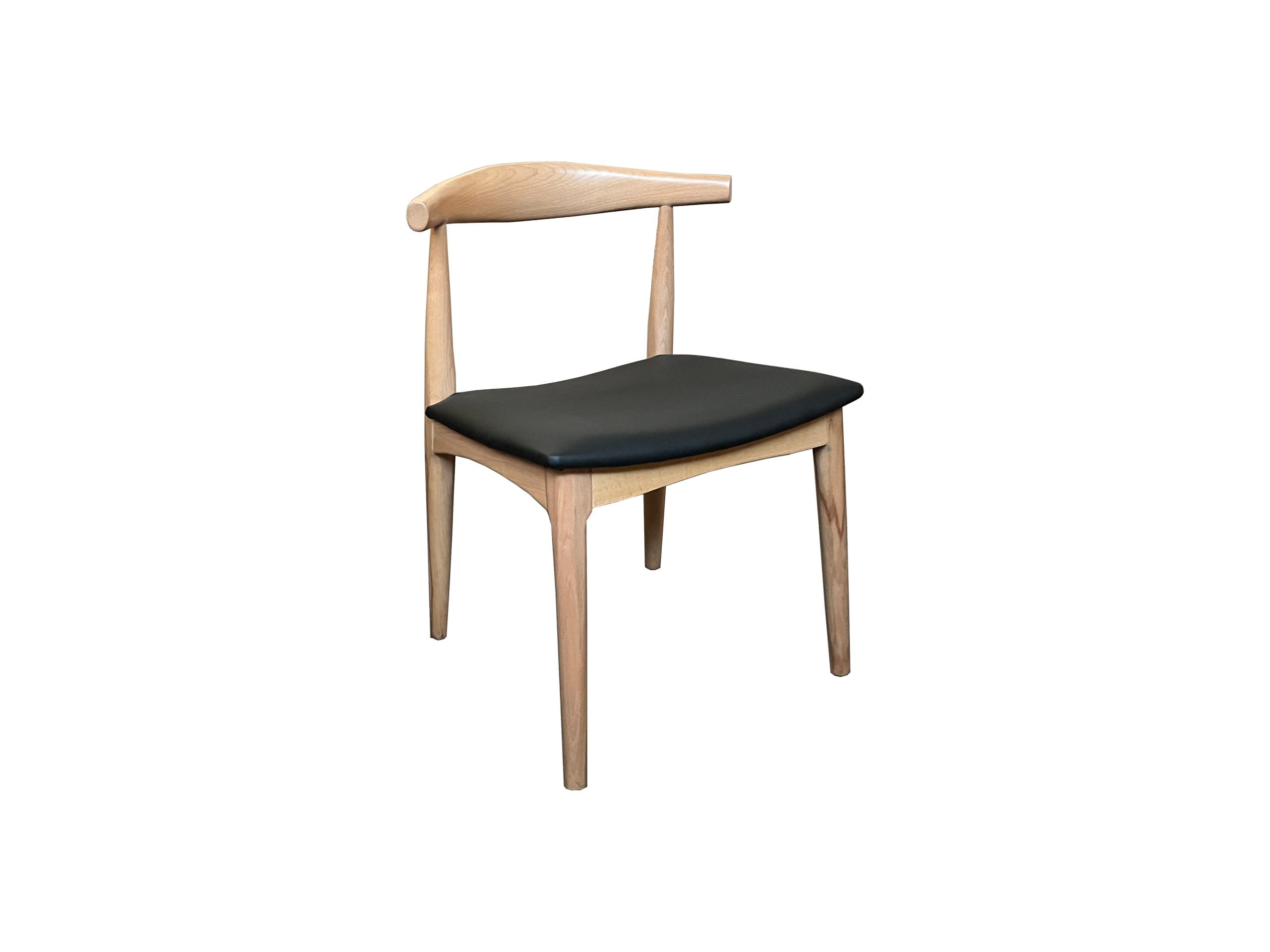 MF Replica Timber Frame PU Leather Seat Dining Elbow Chair