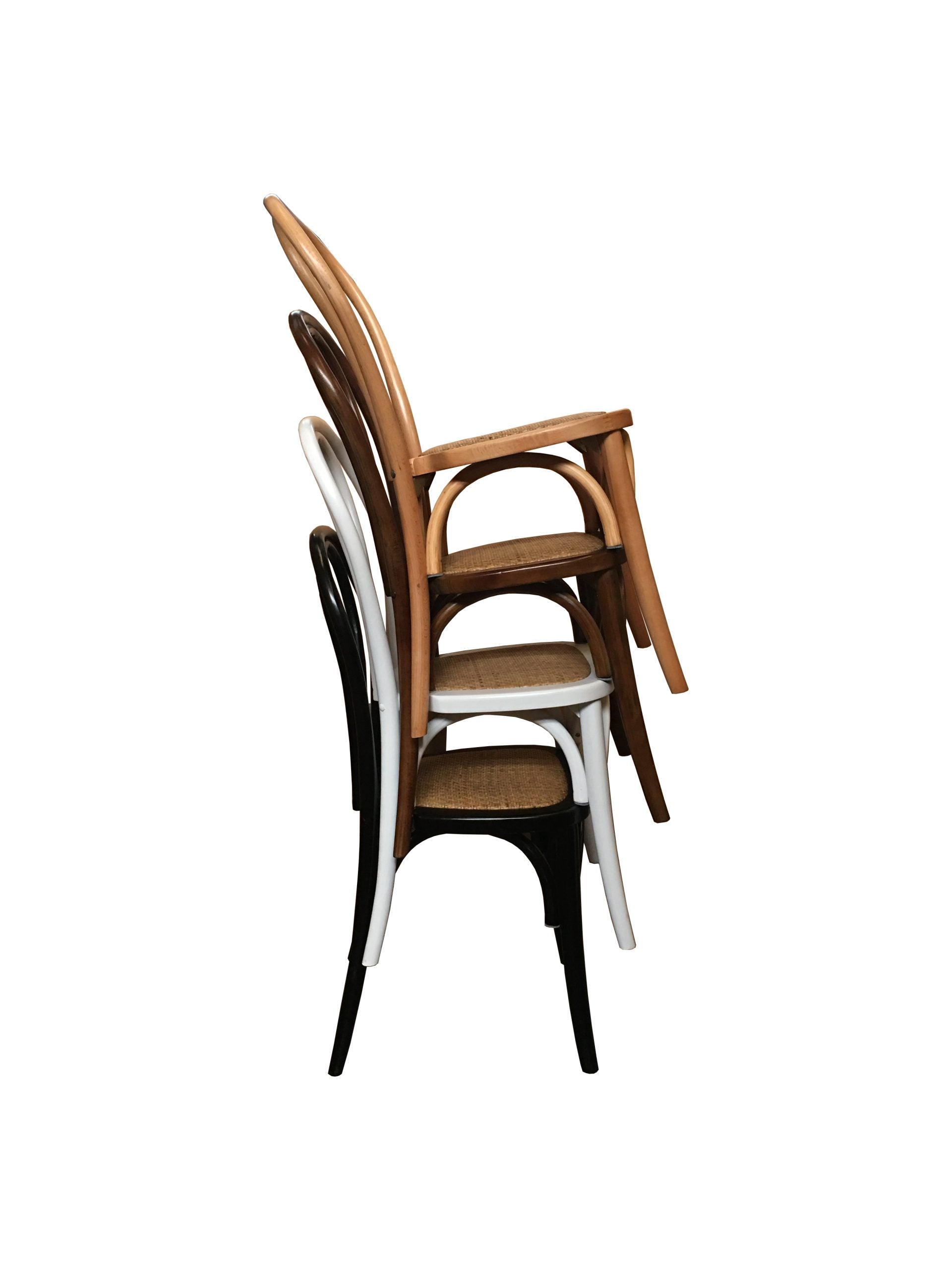 MF Bentwood Rattan Seat Stackable Dining Chair