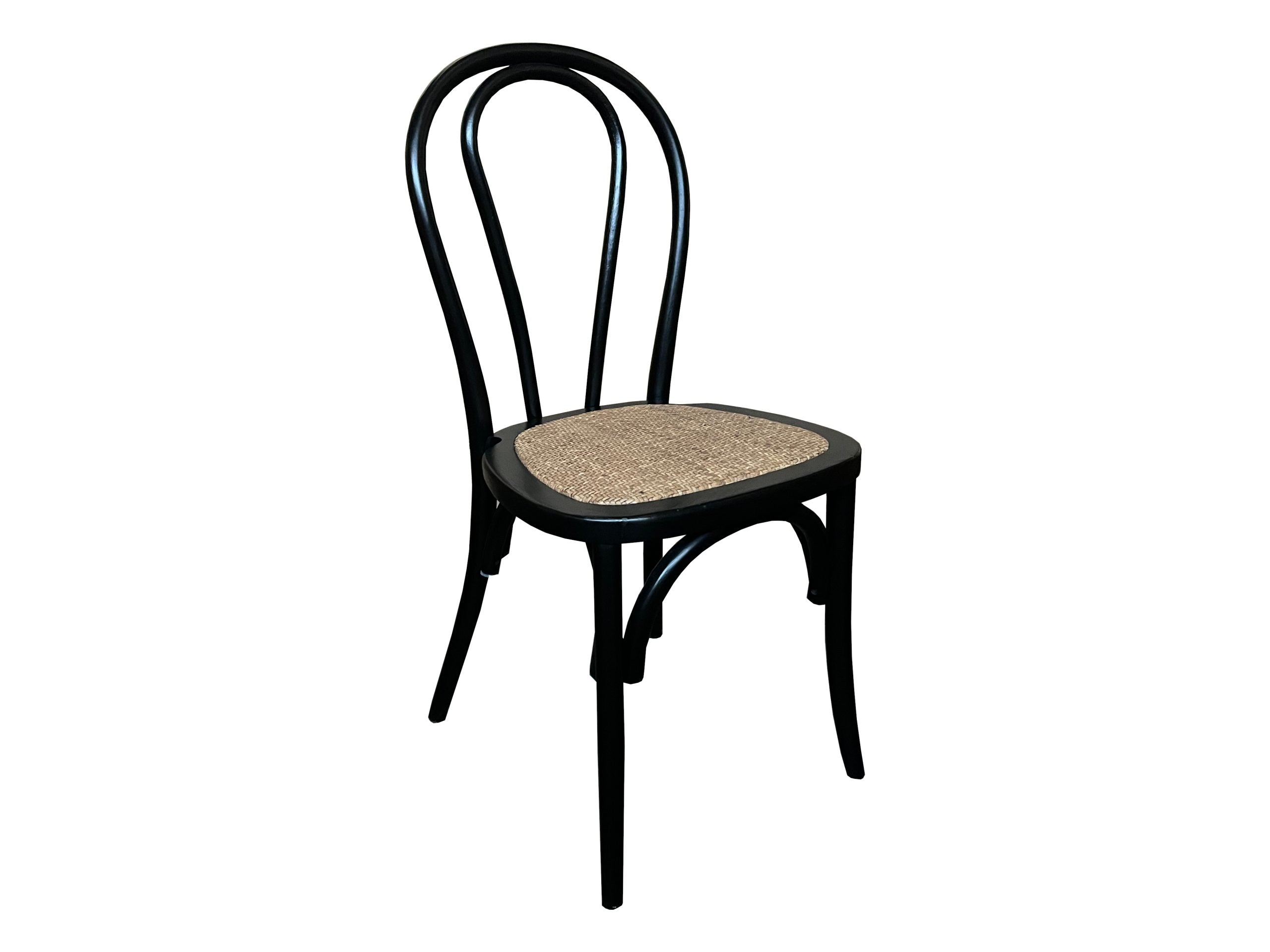 MF Bentwood Rattan Frame & Seat Stackable Dining Chair