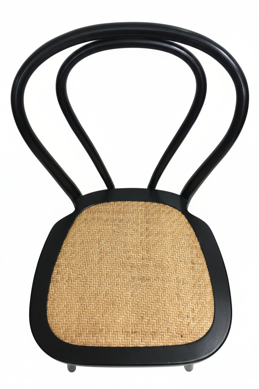 MF Bentwood Rattan Seat Stackable Dining Chair