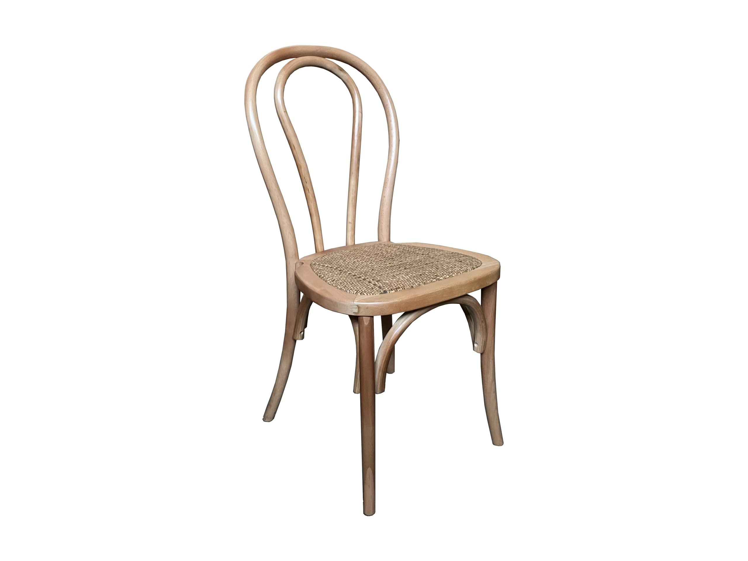 MF Bentwood Rattan Frame & Seat Stackable Dining Chair