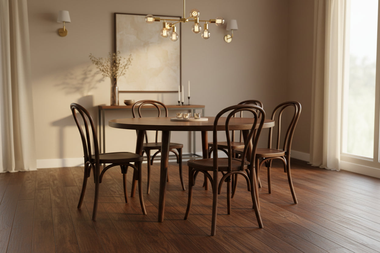 MF Bentwood Timber Seat Stackable Dining Chair