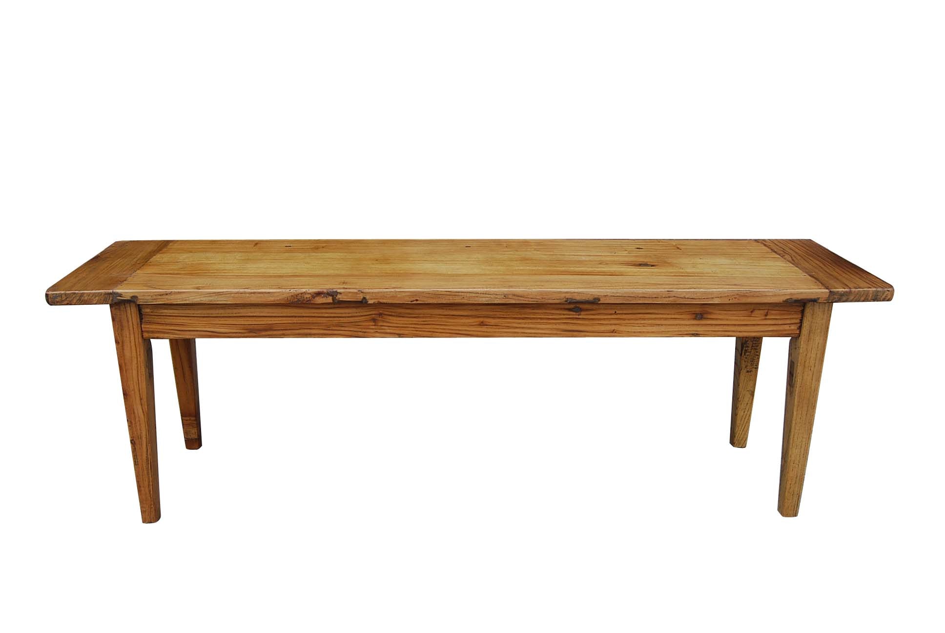 MF Honey Recycled Elm Timber Dining Bench